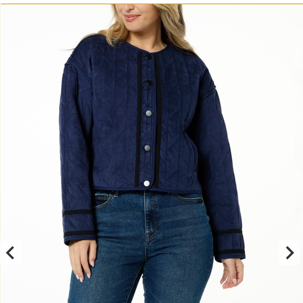 A3 La Joie faux suade jacket size small
